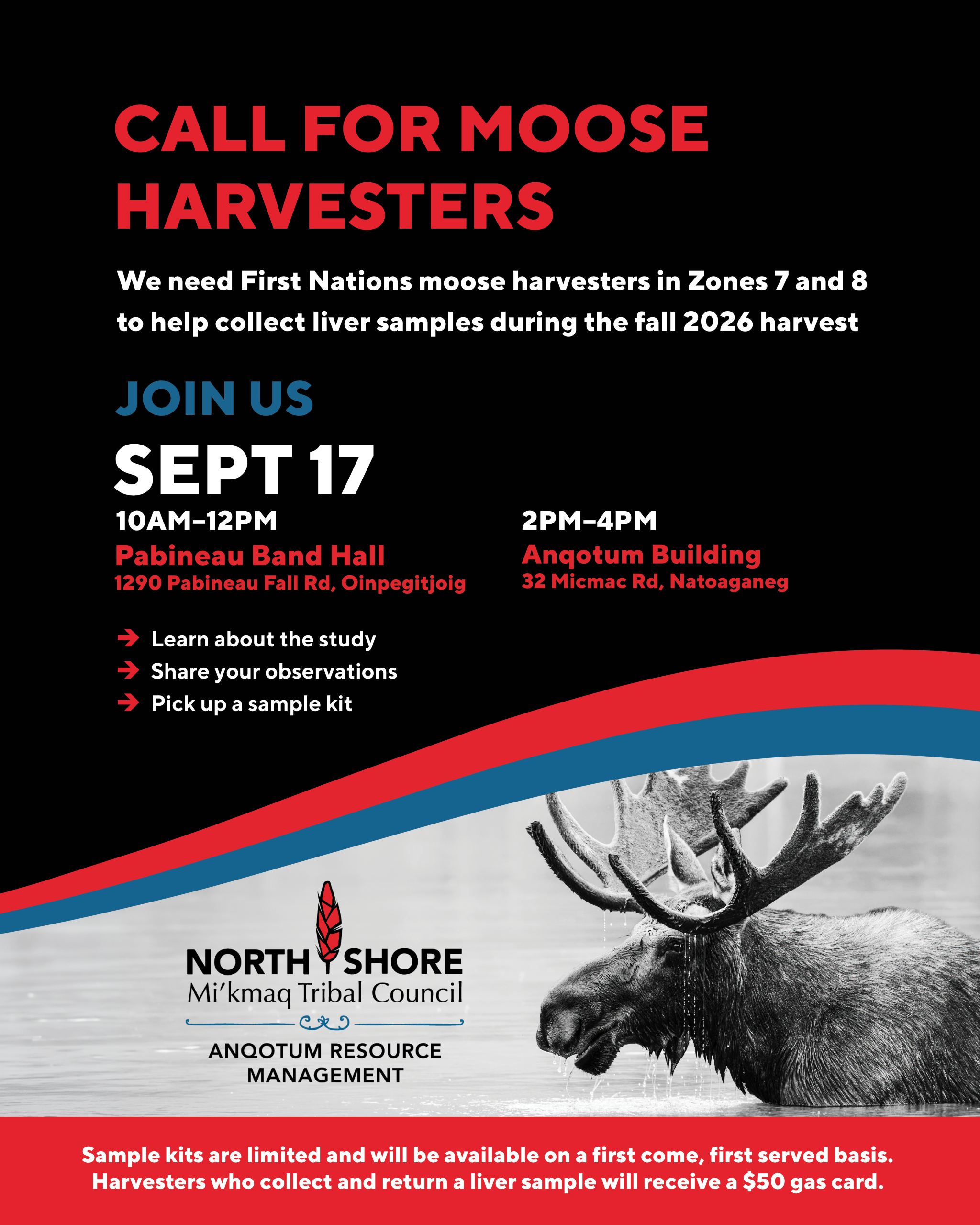 Call for First Nations Moose Harvesters